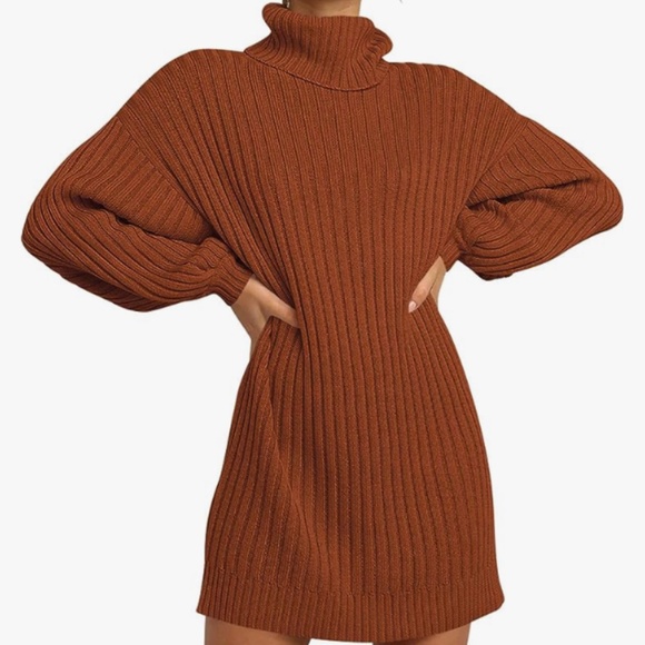 Brown Sweater Dress NWOT - Picture 3 of 7